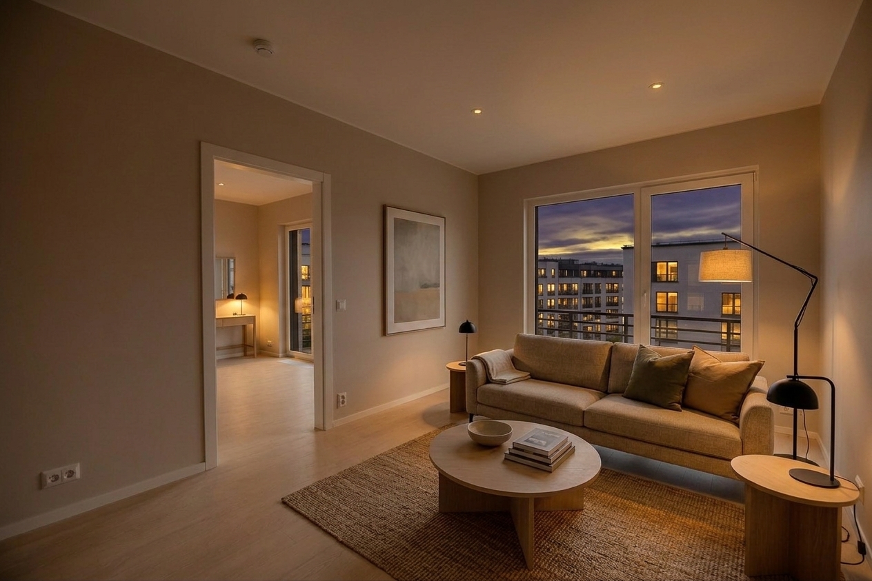 Day to dusk: Exterior treated